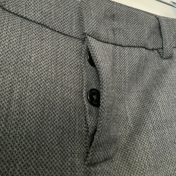 Zadig & Voltaire Trouser Women Size 40 US L Gray Posh Fringe Ankle Button Fly - Picture 7 of 14